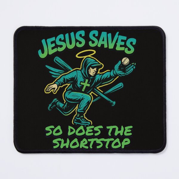 Item preview, Jesus Saves, So Does The Shortstop designed and sold by GiggleGooods.