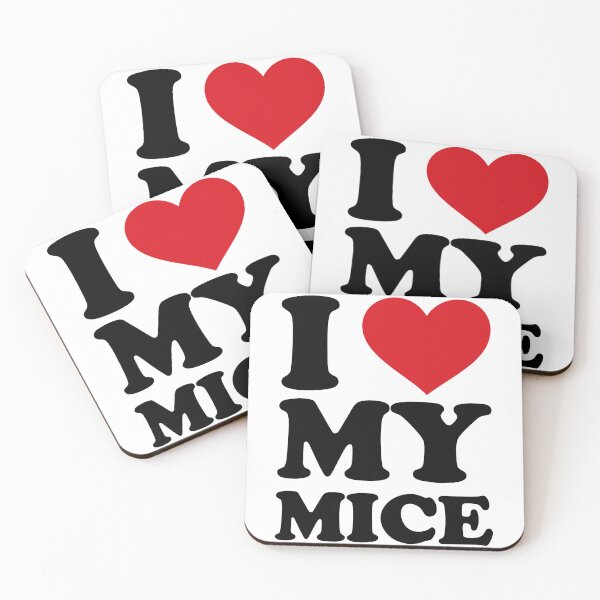 Item preview, I love My Mice – Cute Pet Love Design designed and sold by EmeraldeaArt.