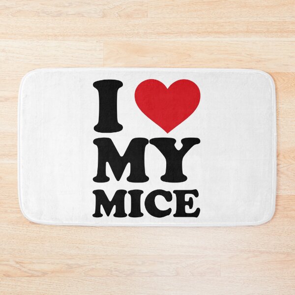Item preview, I love My Mice – Cute Pet Love Design designed and sold by EmeraldeaArt.