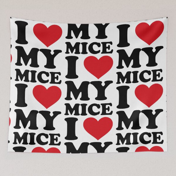 Item preview, I love My Mice – Cute Pet Love Design designed and sold by EmeraldeaArt.