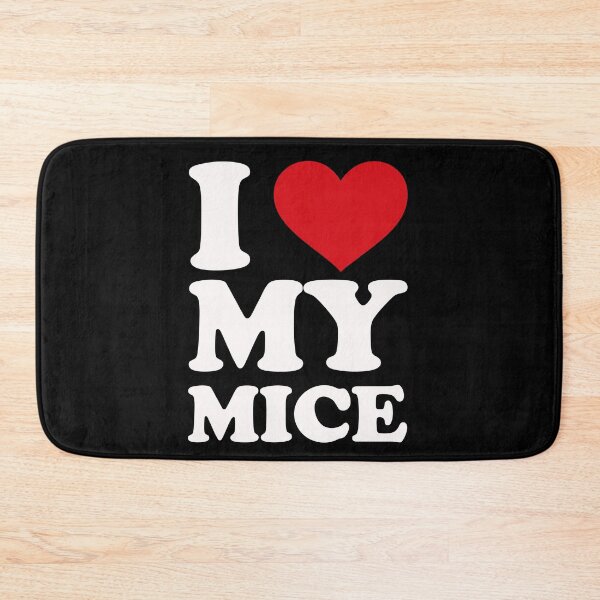 Item preview, I love My Mice – Cute Pet Love white Design designed and sold by EmeraldeaArt.