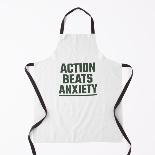 Item preview, Action Beats Anxiety | Clean Calm Quote Tee designed and sold by Just You Tee | Say It Loud, Wear It Proud.