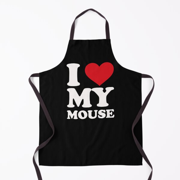 Item preview, I love My Mouse – Cute Pet Love white Design designed and sold by EmeraldeaArt.
