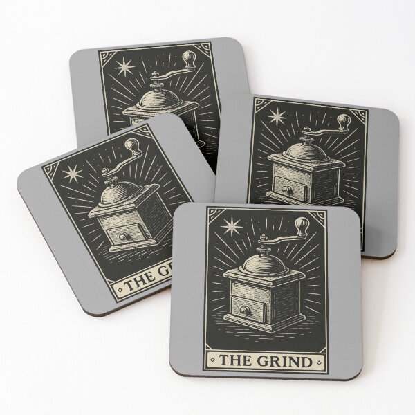 Item preview, The Grind – Coffee Tarot Manual Grinder Card designed and sold by BRU Design.