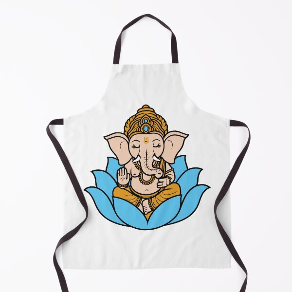 Item preview, Cute Little Lord Ganesha – Blessings on Lotus Spiritual Art designed and sold by Asapusri.