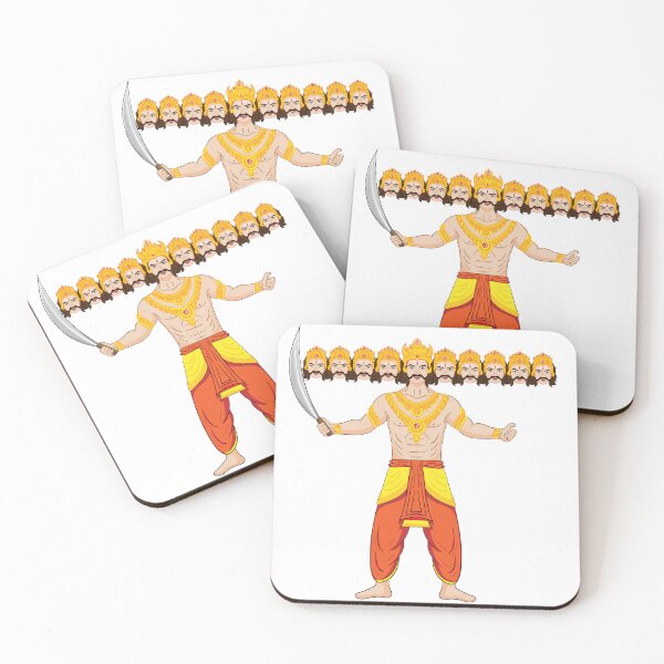 Item preview, Ravana – Ten-Headed Warrior King of Lanka  Mythical Hindu Art designed and sold by Asapusri.