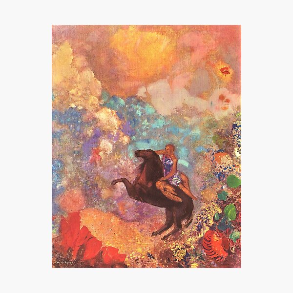 Vista previa del artículo con la obra «HD The Muse on Pegasus, por Odilon Redon The Muse on Pegasus (1900) Alta definición», diseñado y vendido por MINDTHECHERRY.