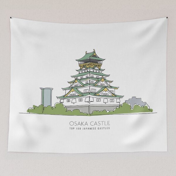 Item preview, OSAKA CASTLE - Top 100 Japanese Castles designed and sold by store-wasabi.