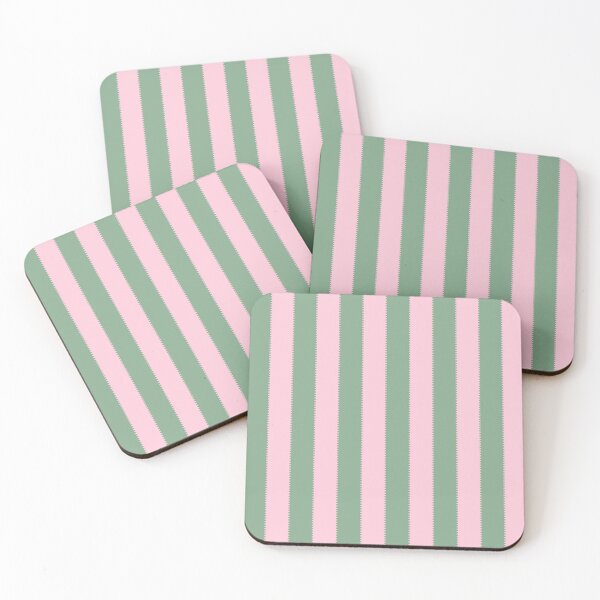 Item preview, Jagged Block Stripes – Pink & Green designed and sold by colorofmagic.