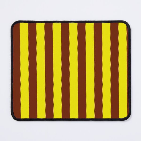 Item preview, Jagged Block Stripes – Citrus Yellow & Brown designed and sold by colorofmagic.