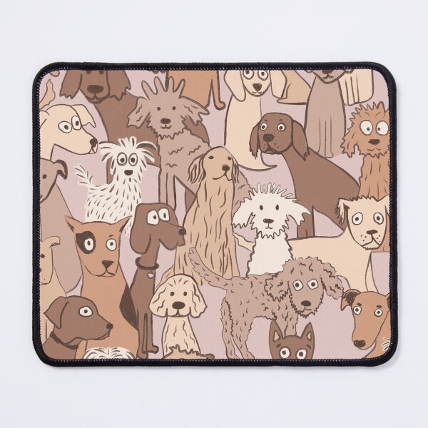 Item preview, Dogs all day cute pattern mocha designed and sold by SaryandSaff.