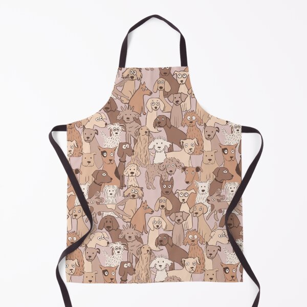 Item preview, Dogs all day cute pattern mocha designed and sold by SaryandSaff.