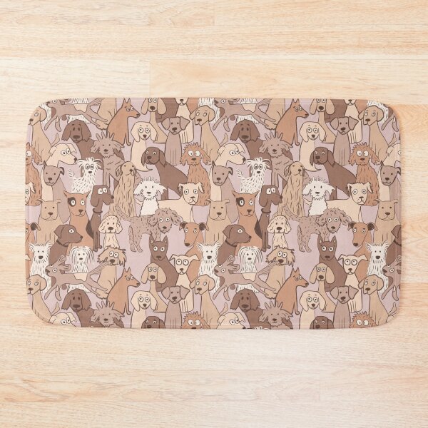 Item preview, Dogs all day cute pattern mocha designed and sold by SaryandSaff.