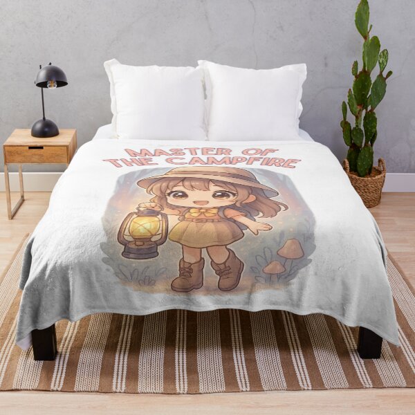 Item preview, Master Of The Campfire Cute Kawaii Girls Camping Lover designed and sold by thebest-2studio.