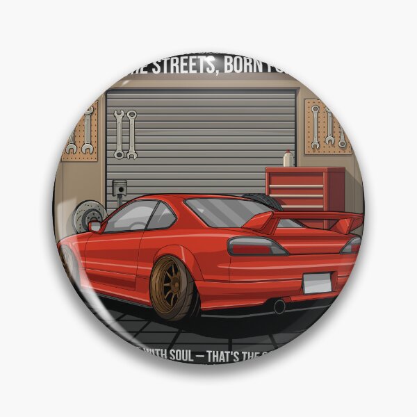 Item preview, Silvia S15 Street Style – Realistic JDM Car Vector Artwork designed and sold by TrilogyMerch.