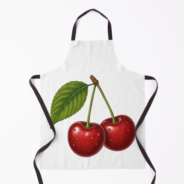Item preview, Realistic Cherries with Leaf Botanical Illustration designed and sold by ArtfulWeave.
