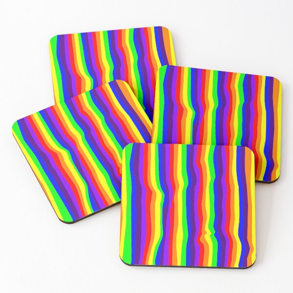 Item preview, Gently flowing rainbow stripes – Irregular & Vertical designed and sold by colorofmagic.