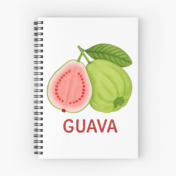 Item preview, Pink Guava Watercolor with Whole and Half Fruit designed and sold by ArtfulWeave.