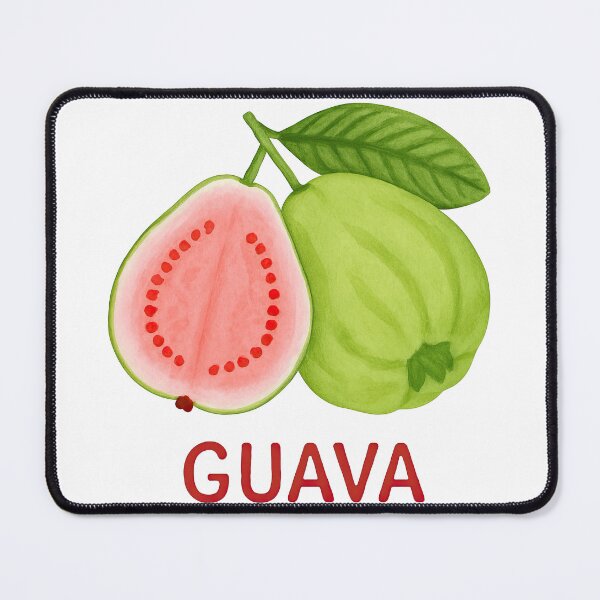 Item preview, Pink Guava Watercolor with Whole and Half Fruit designed and sold by ArtfulWeave.