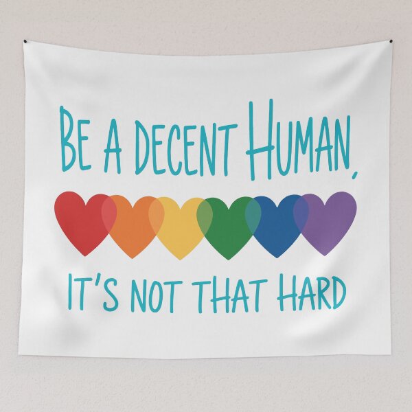 Item preview, Be A Decent Human designed and sold by Angry Swan Designs.