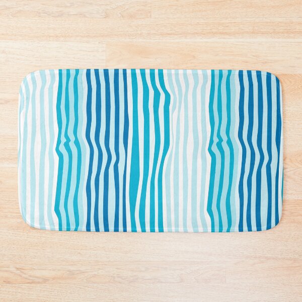 Item preview, Gently flowing stripes in shades of blue – Irregular & Vertical designed and sold by colorofmagic.