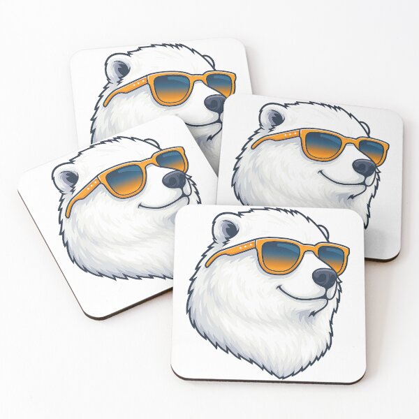 Item preview, Cool Polar Bear with Sunglasses Retro Style designed and sold by ArtfulWeave.