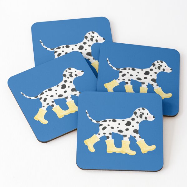 Item preview, Dalmatian in Yellow Rain Boots designed and sold by nuteling.