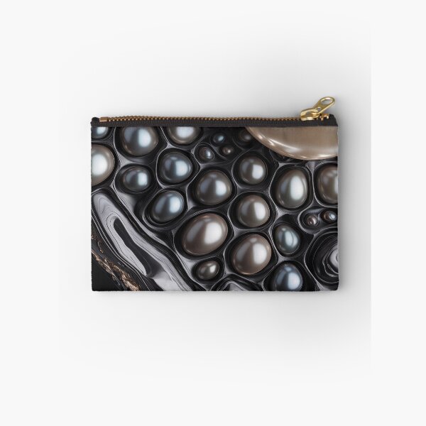 Item preview, Elegant Pearls on a Dark Abstract Background designed and sold by SolaoLab.
