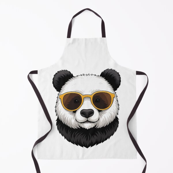 Item preview, Cool Panda with Yellow Sunglasses Illustration designed and sold by ArtfulWeave.