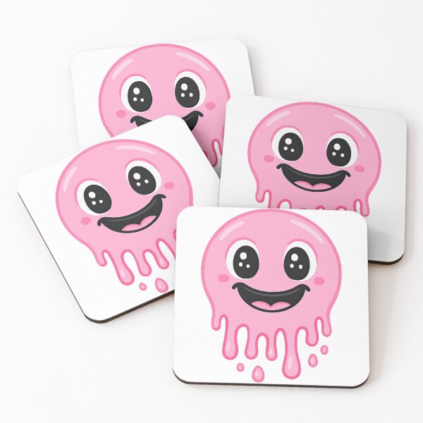 Item preview, Happy Melting Pink Slime Character designed and sold by ArtfulWeave.
