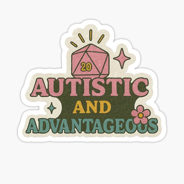 Item preview, Autistic Advantageous Retro Vintage D&D Dungeons Dragons Autism designed and sold by ChaosGremlins.