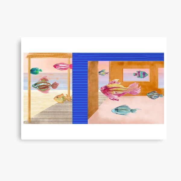 flying fish Canvas Print