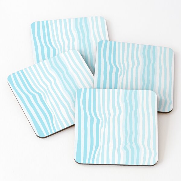Item preview, Gently flowing stripes in light blue tones – Irregular & Vertical designed and sold by colorofmagic.