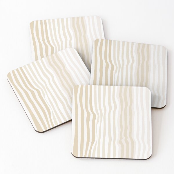 Item preview, Softly flowing stripes in light beige tones – Irregular & Vertical designed and sold by colorofmagic.