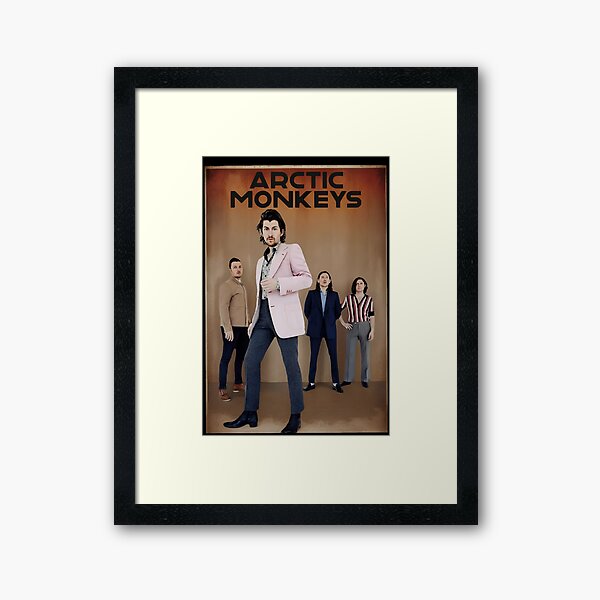 Vista previa del artículo con la obra «Monos árticos retro», diseñado y vendido por DigitalArtTK.