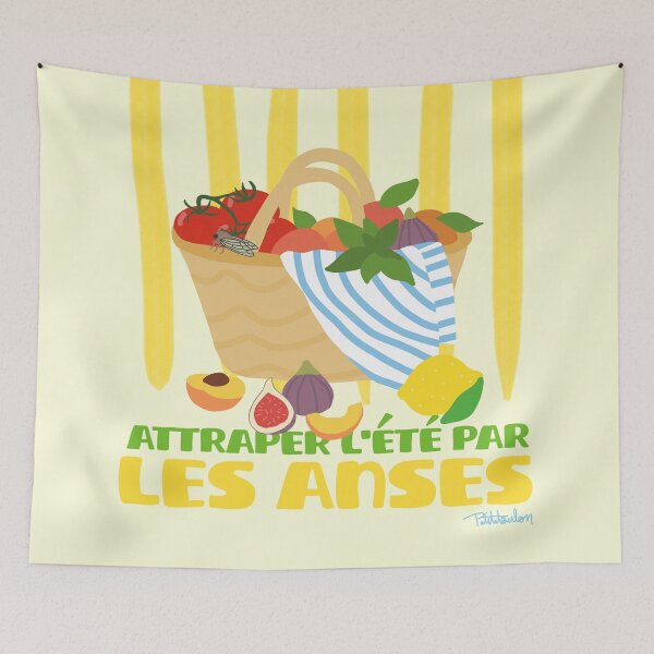 Item preview, Grabbing summer by the handles of the basket designed and sold by petiteToulon.