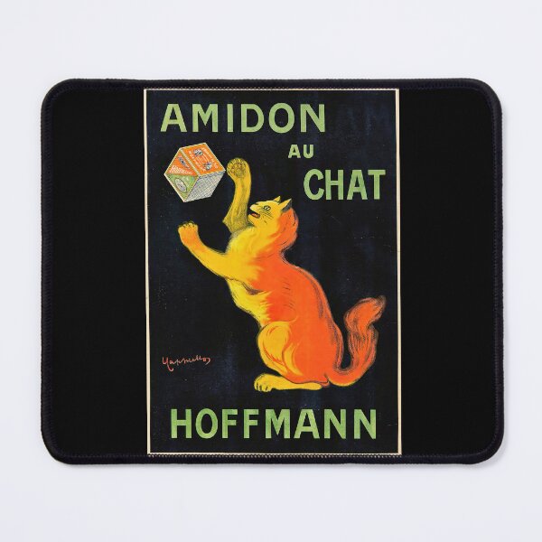 Item preview, Hoffmann Starch Poster | Cappiello Cat Art Print | Vintage French Advertising | Amidon au Chat | Playful Cat Wall Decor designed and sold by artofuniverse.
