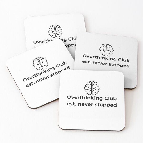 Item preview, overthinking club est. never stopped - funny overthinker design designed and sold by Amys-cottage.
