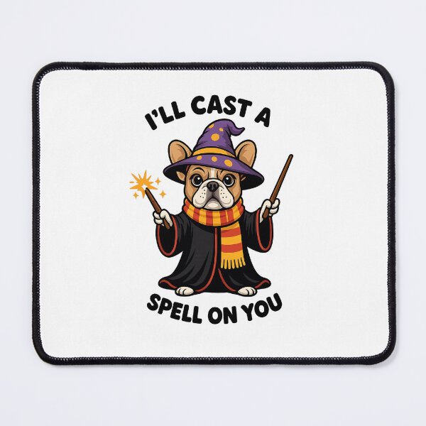 Item preview, Frenchie Wizard – “I’ll Cast a Spell on You” Cute Magic Dog Illustration designed and sold by gooseprinttees.