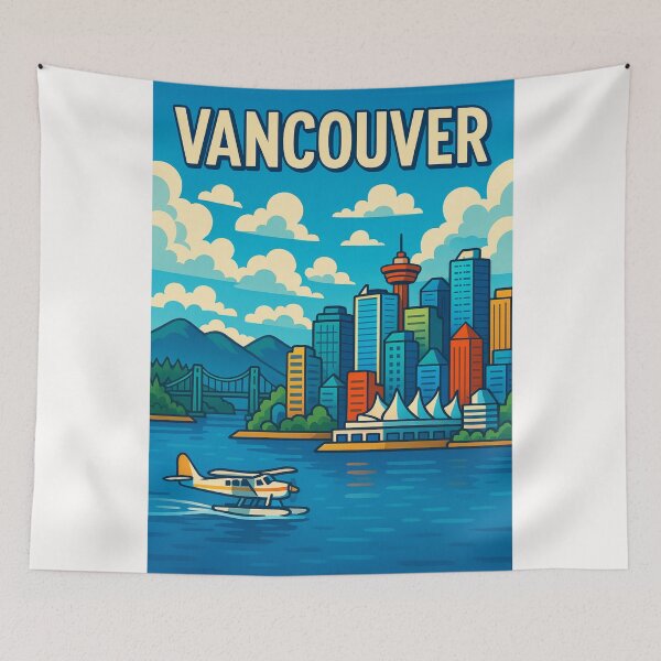 Item preview, Vancouver Waterfront Skyline with Harbour Centre designed and sold by Places On Earth.