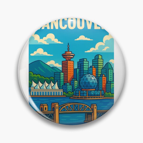 Item preview, Vancouver Skyline with Burrard Bridge and Science World designed and sold by Places On Earth.