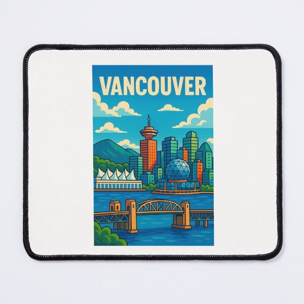 Item preview, Vancouver Skyline with Burrard Bridge and Science World designed and sold by Places On Earth.