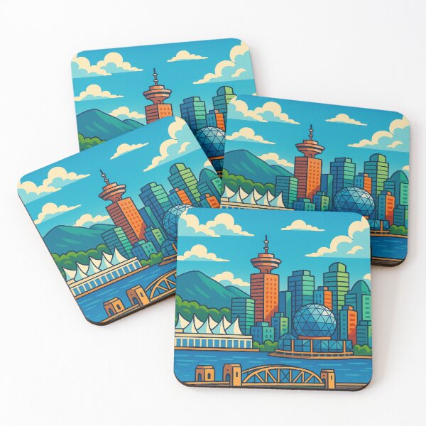 Item preview, Vancouver Skyline with Burrard Bridge and Science World designed and sold by Places On Earth.