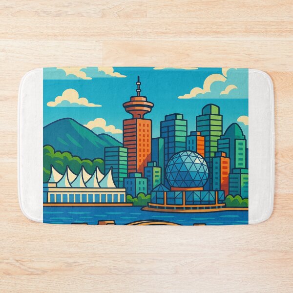 Item preview, Vancouver Skyline with Burrard Bridge and Science World designed and sold by Places On Earth.