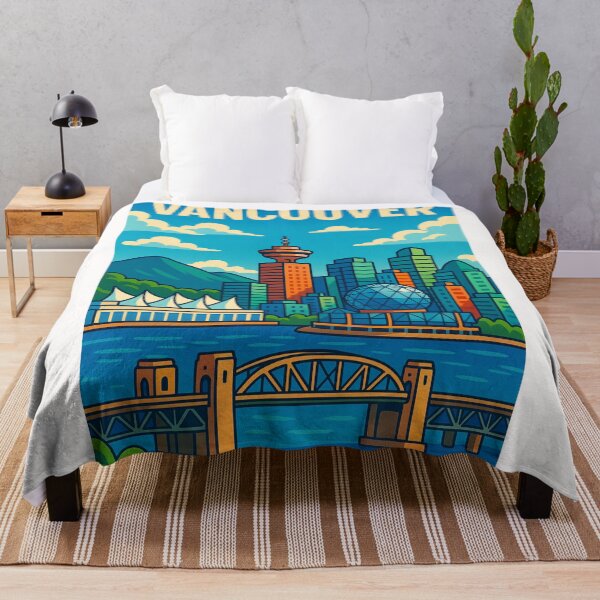 Item preview, Vancouver Skyline with Burrard Bridge and Science World designed and sold by Places On Earth.