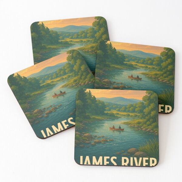 Item preview, James River State Park Sunset Landscape designed and sold by Places On Earth.