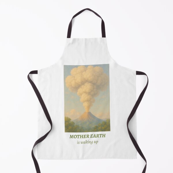 Item preview, Volcanic Eruption Art – Mother Earth Awakens – Pastel Nature Landscape Print designed and sold by BloomOfDesign.