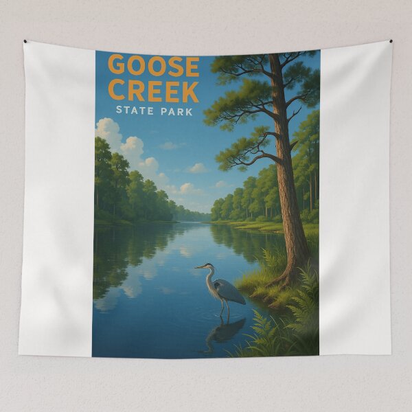 Item preview, Goose Creek State Park Forest and Riverbank designed and sold by Places On Earth.