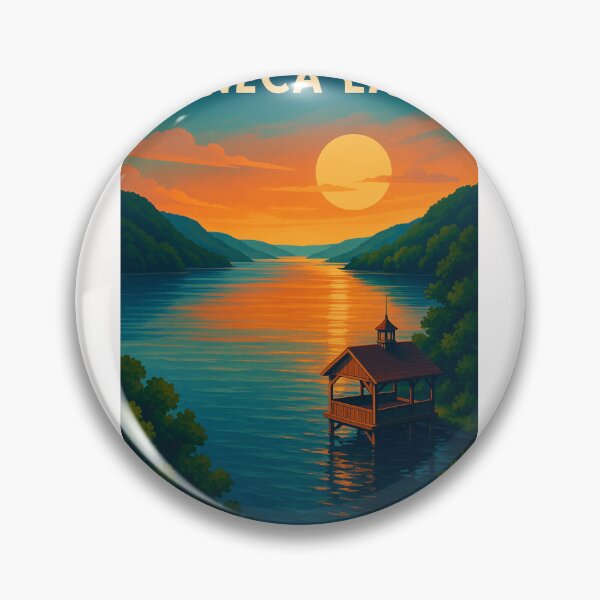 Item preview, Seneca Lake Sunset Over the Finger Lakes designed and sold by Places On Earth.