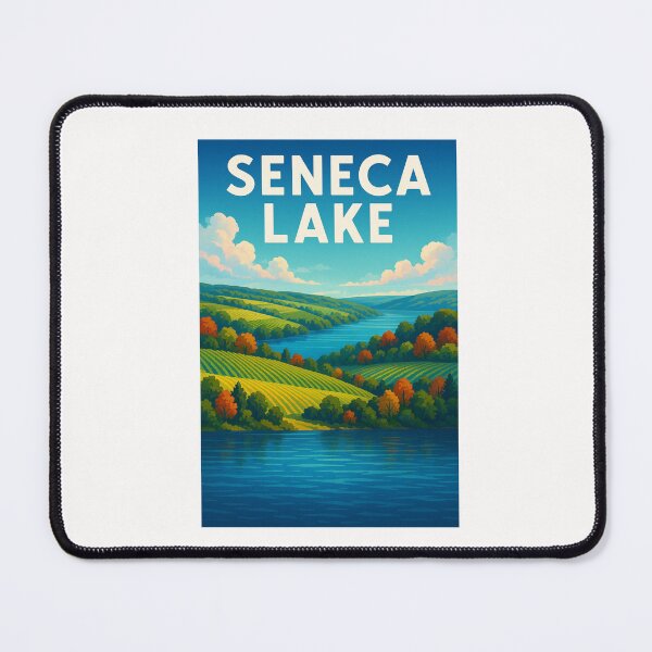 Item preview, Rolling Vineyards by Seneca Lake in Autumn designed and sold by Places On Earth.